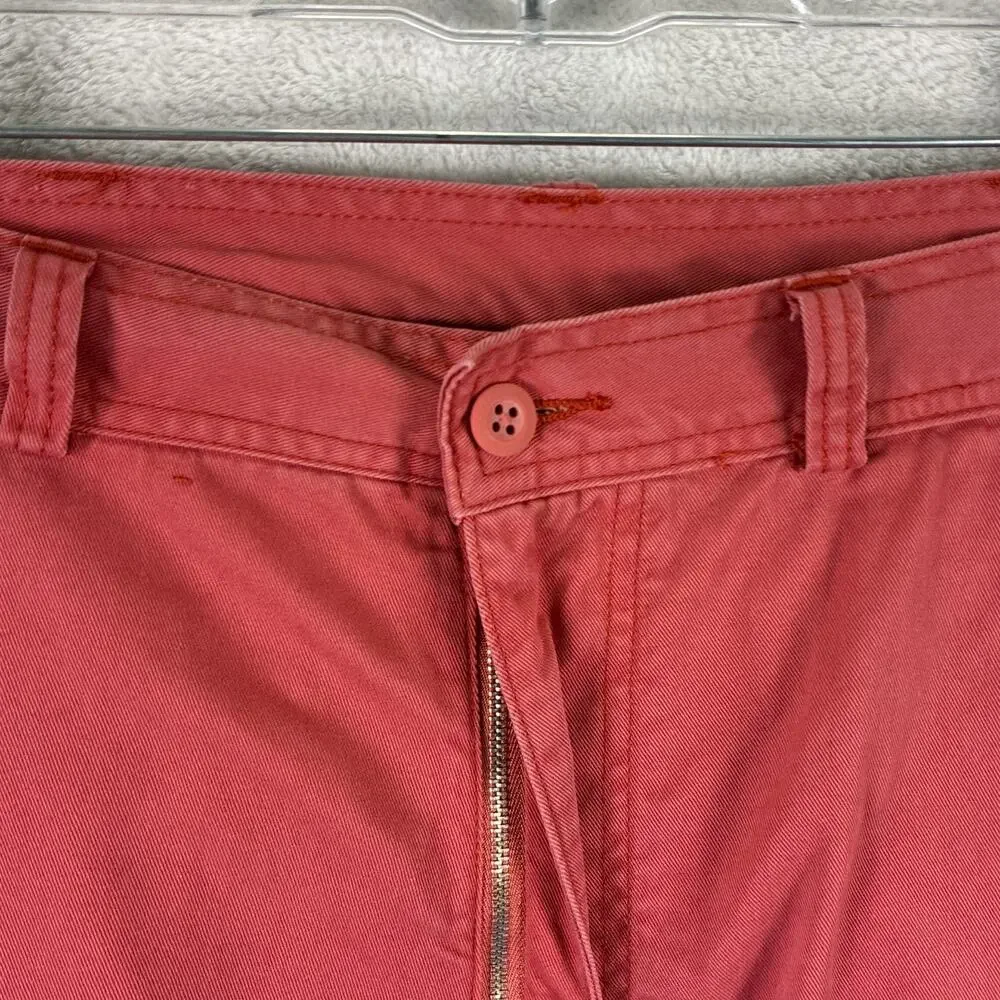 VTG Polo Ralph Lauren Cargo Shorts Mens 36 Coral Pink Twill Baggy Preppy Y2K